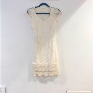 White lace dress